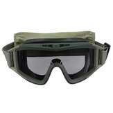Ochronne okulary ochronne z 3 soczewkami do jazdy na motocyklu i sportów CS